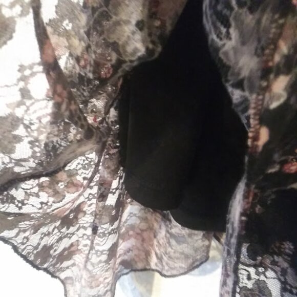 No Boundaries women's size XXL (2XL) 19 black multicolored floral dress - Picture 5 of 15